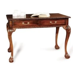 ESCRITORIO CHIPPENDALE CON 2 CAJONES