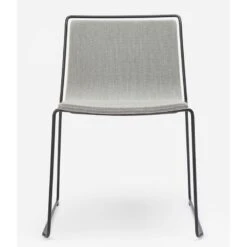 ALO - SILLA COMEDOR TAPIZADO TELA ERA Y ESTRUCTURA METAL -Demarques Tienda alo silla comedor tapizado y metal disponible en varios acabados 2