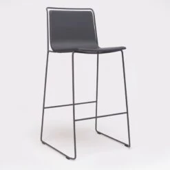 ALO - TABURETE TAPIZADO POLIPIEL Y ESTRUCTURA METAL