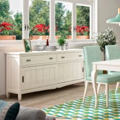 APARADOR MADERA PUERTAS CORREDERAS 188x44x88 AMBERES