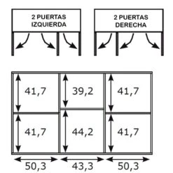 Aparador 200 Cm 3 Puertas MILAN III -Demarques Tienda aparador 200 cm 3 puertas milan iii 4