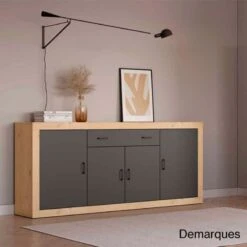 Aparador 200 Cm 4 Puertas 1 Cajon MILAN II