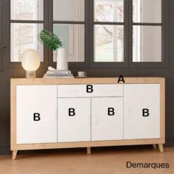 Aparador 200 Cm 4 Puertas 1 Cajon MILAN VI -Demarques Tienda aparador 200 cm 4 puertas 1 cajon milan vi 2