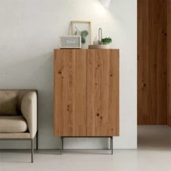 APARADOR ALTO 2 PUERTAS DE MADERA