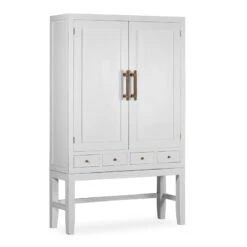 Aparador Alto Blanco 110x40x180 Cm EVEREST