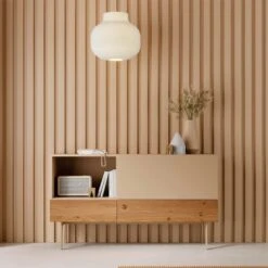 APARADOR CON 1 PUERTA ABTIBLE, 1 HUECO Y 2 CAJONES