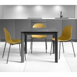 Silla De Cocina Apilable Con Siento De Resina AQUA