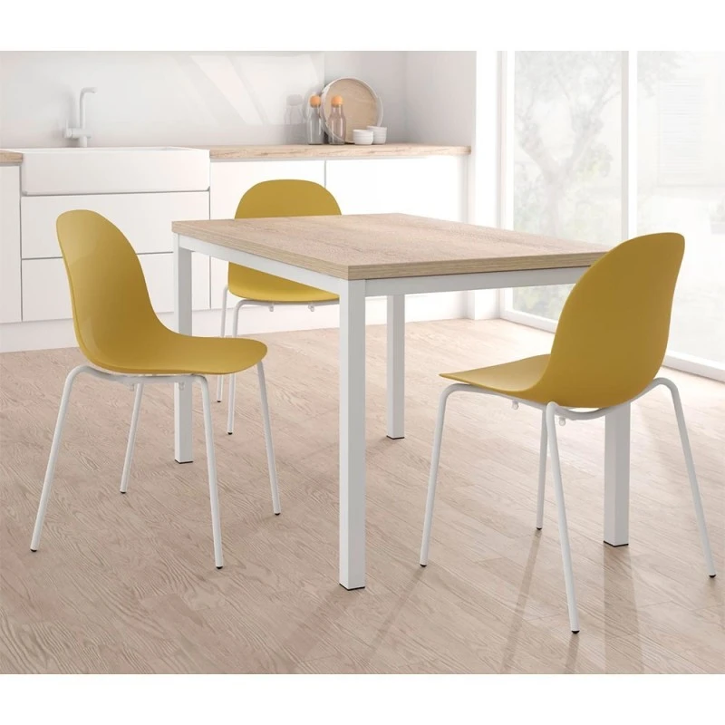 Silla De Cocina Apilable Con Siento De Resina AQUA 6 Silla De Cocina Apilable Con Siento De Resina AQUA - Imagen 4
