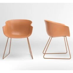 Silla Polipropileno Y Patas Trineo Metalicas BAI