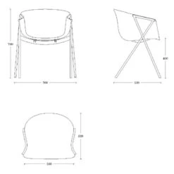 BAI - SILLA COMEDOR TAPIZADA -Demarques Tienda bai silla comedor tapizada disponible en varios acabados 7