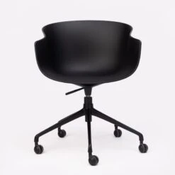 SILLA POLIPOROPILENO GIRATORIA CON RUEDAS BAI