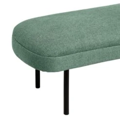 Banqueta Tapizada Menta Patas Metal Negro MARSELLA -Demarques Tienda banqueta tapizada menta patas metal negro marsella 2