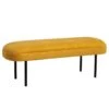 Banqueta Tapizada Mostaza Patas Metal Negro MARSELLA 1 Banqueta Tapizada Mostaza Patas Metal Negro MARSELLA -Demarques Tienda banqueta tapizada mostaza patas metal negro marsella