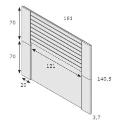 Cabecero Para Cama 150 Cm PARIS I 15 Cabecero Para Cama 150 Cm PARIS I -Demarques Tienda cabecero para cama 135 150 cm xeraco 6