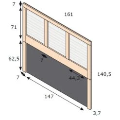 Cabecero Para Cama 150 Cm PARIS IV -Demarques Tienda cabecero para cama 150 cm paris iv 4
