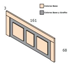 Cabecero Para Cama 150 Cm PARIS VIII -Demarques Tienda cabecero para cama 150 cm paris viii 2