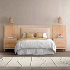 Cabecero Para Somier 150 Cm Y 2 Mesitas Con 2 Cajones PARIS VIII