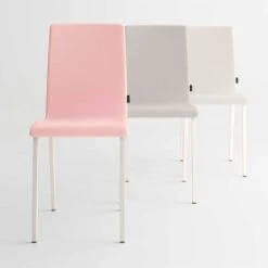 Silla De Cocina Tapizada Con Pata Metalica CITY