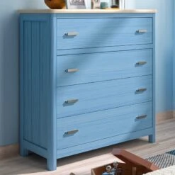 Comoda En Madera Con 4 Cajones Cerdeña