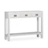 Consola Recibidor Blanca 3 Cajones EVEREST -Demarques Tienda consola blanca estilo colonial everest con 3 cajones y 1 estante