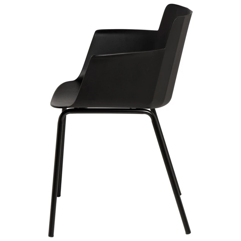 Silla De Cocina Con Reposabrazos En Polipropileno Con Patas Metalicas DORDI 5 Silla De Cocina Con Reposabrazos En Polipropileno Con Patas Metalicas DORDI - Imagen 3