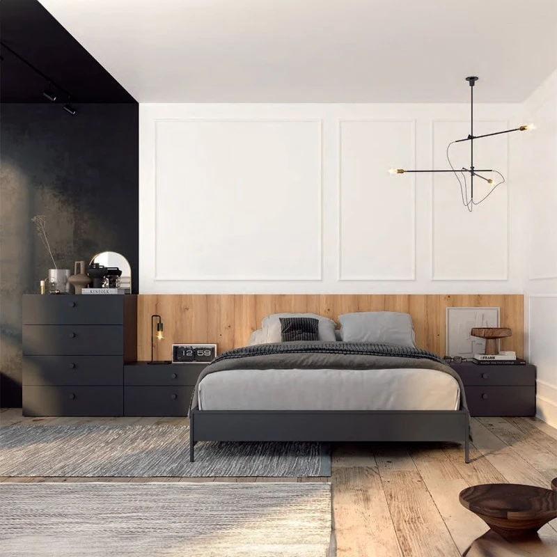 DORMITORIO MATRIMONIO CAMA 150 ESTILO MODERNO BERLIN II 3 DORMITORIO MATRIMONIO CAMA 150 ESTILO MODERNO BERLIN II