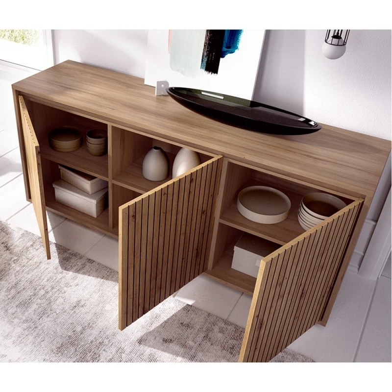 Aparador Con 3 Puertas Alistonadas UDO 4 Aparador Con 3 Puertas Alistonadas UDO - Imagen 2