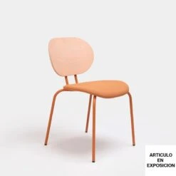 Silla Respaldo Madera Y Asiento Tapizado HARI