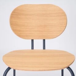 Silla Madera De Roble Y Metal HARI -Demarques Tienda hari silla comedor roble y metal disponible en varios acabados 6