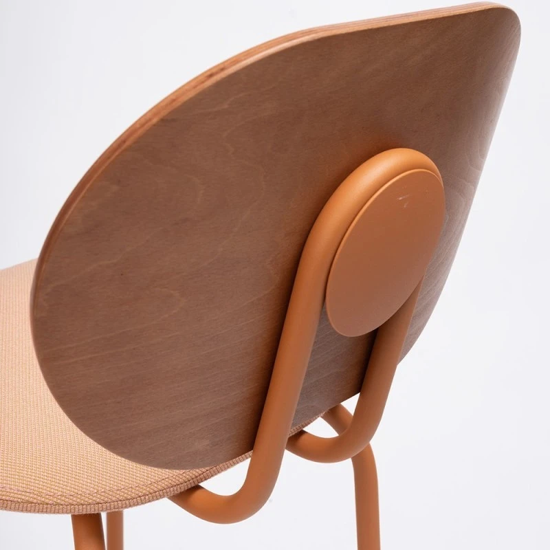 HARI - TABURETE RESPALDO MADERA Y ASIENTO TAPIZADO ALTO 67 8 HARI - TABURETE RESPALDO MADERA Y ASIENTO TAPIZADO ALTO 67 - Imagen 6