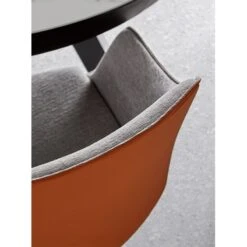 Silla Tapizada Giratoria Con Pie Central Metalico KEDUA -Demarques Tienda kedua silla comedor con pie central giratorio disponible en varios acabados 5