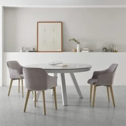 KEDUA WOOD - SILLA COMEDOR CON BRAZOS -Demarques Tienda kedua wood silla comedor con brazos disponible en varios acabados 5