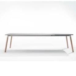 Mesa Extensible Tapa Porcelanico Y Patas De Madera KOLN -Demarques Tienda koln madera mesa de comedor tapa porcelanico disponible en varias medidas 4