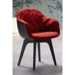 LAP - SILLA COMEDOR CARCASA LACADA CON PATAS MADERA -Demarques Tienda lap silla comedor carcasa lacada con patas madera 2