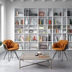 LAP - SILLA COMEDOR CARCASA LACADA CON PATAS METAL