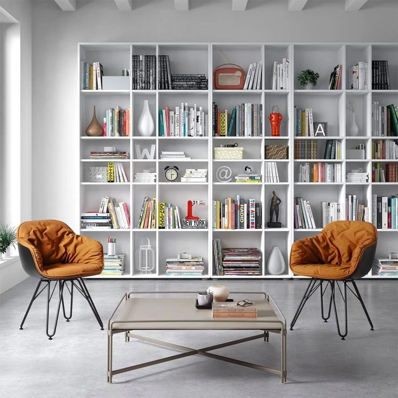 LAP - SILLA COMEDOR CARCASA LACADA CON PATAS METAL 3 LAP - SILLA COMEDOR CARCASA LACADA CON PATAS METAL