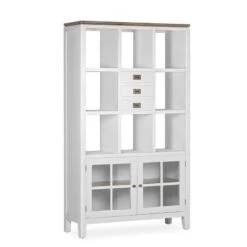Libreria 110 Cm 3 Cajones 2 Puertas 8 Huecos EVEREST
