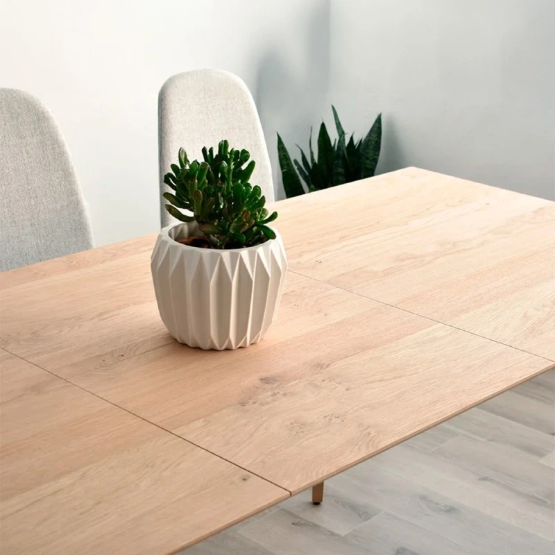 MESA COMEDOR EXTENSIBLE NORDIC 4 MESA COMEDOR EXTENSIBLE NORDIC - Imagen 2