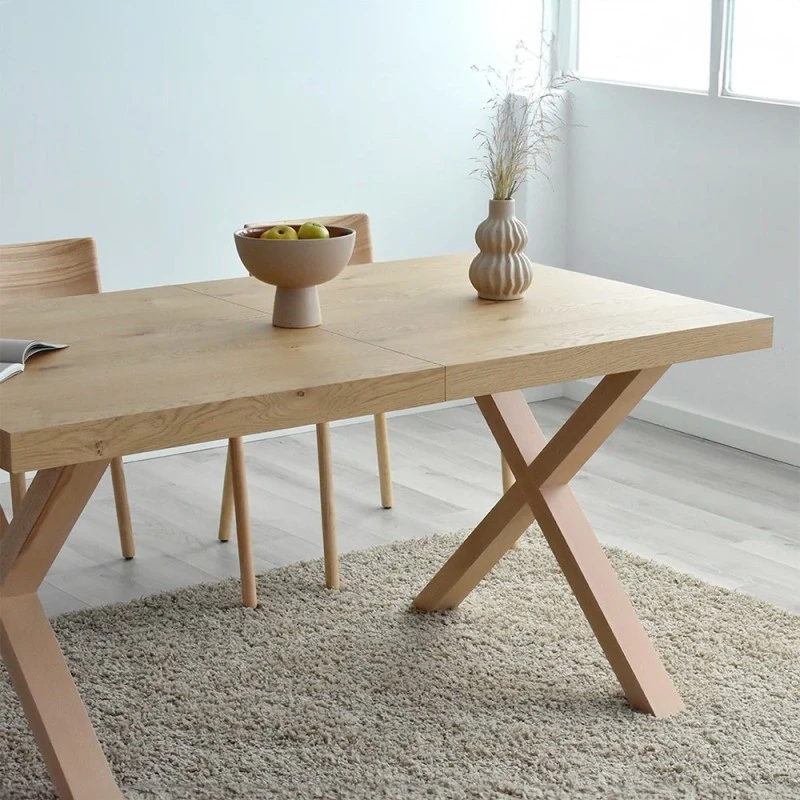 MESA COMEDOR EXTENSIBLE NORDICA COPENHAGUE 6 MESA COMEDOR EXTENSIBLE NORDICA COPENHAGUE - Imagen 4