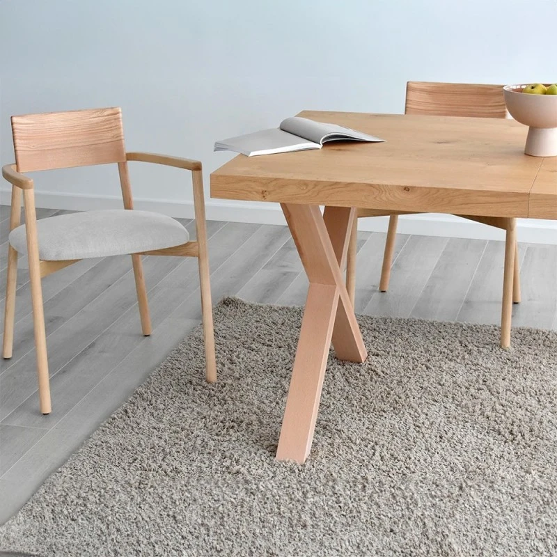 MESA COMEDOR EXTENSIBLE NORDICA COPENHAGUE 7 MESA COMEDOR EXTENSIBLE NORDICA COPENHAGUE - Imagen 5