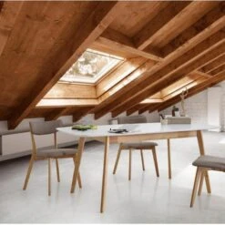 Mesa Comedor Nordica Extensible Blanca MANEL