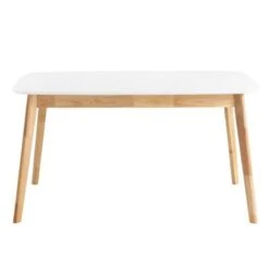 Mesa Comedor Nordica Extensible Blanca MANEL -Demarques Tienda mesa comedor nordica extensible manel 3