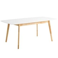 Mesa Comedor Nordica Extensible Blanca MANEL -Demarques Tienda mesa comedor nordica extensible manel 4