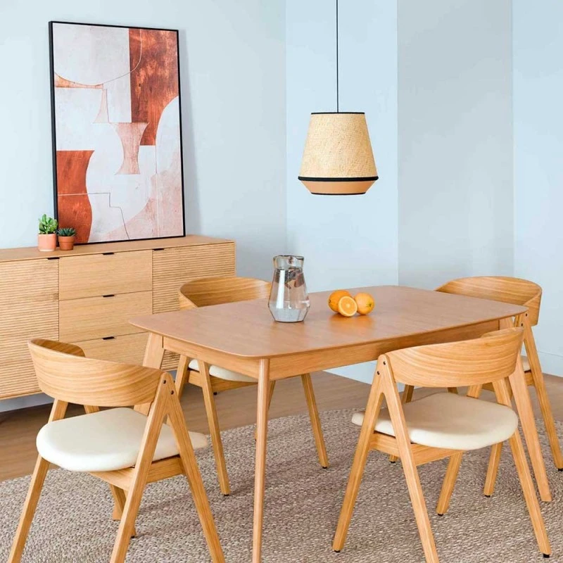 Mesa Comedor Nordica Extensible Roble MANEL 3 Mesa Comedor Nordica Extensible Roble MANEL