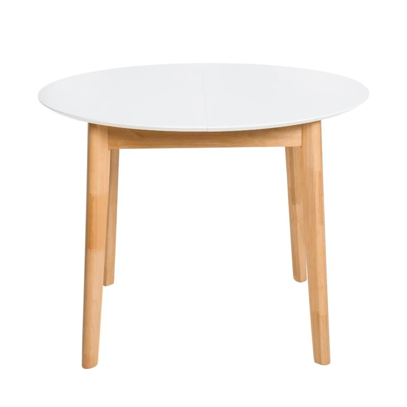 Mesa Redonda Extensible Blanca 100 Cm ALIANA 6 Mesa Redonda Extensible Blanca 100 Cm ALIANA - Imagen 4