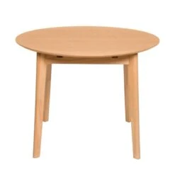 Mesa Extensible Redonda 100 Cm ALIANA 12 Mesa Extensible Redonda 100 Cm ALIANA -Demarques Tienda mesa comedor nordica redonda extensible aliana roble 3