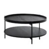 Mesa De Centro Redonda Negra DYLAN 1 Mesa De Centro Redonda Negra DYLAN -Demarques Tienda mesa de centro dylan negro