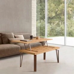 Mesa De Centro Elevable ARCO Roble