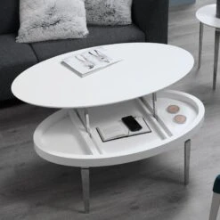 Mesa Centro Elevable Ovalalada KEPLER -Demarques Tienda mesa de centro elevable kepler 7