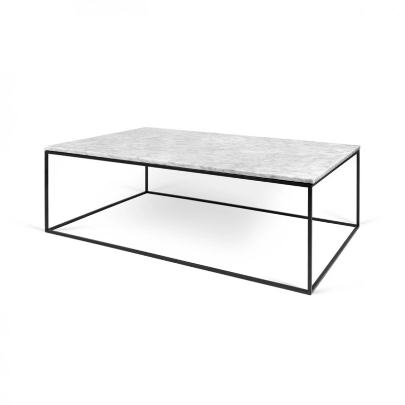 Gleam - Mesa De Centro Marmol Blanco Y Metal Negro 5 Gleam - Mesa De Centro Marmol Blanco Y Metal Negro - Imagen 3